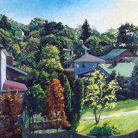 Harmon Lane oil on canvas 18X24 2002