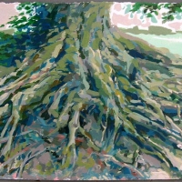Reminiscience acrylic on paper 9x12 2010