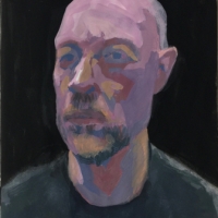 Sketchbook Page, Self-Portrait , Graphite in Moleskine Sketchbook, 2018