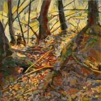 Near-Turners-Creek 12x12 acrylic on cradeled hard board 2011