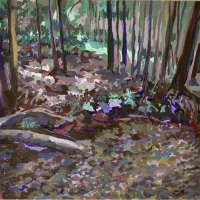 National Forest 12x12 acrylic on cradeled hard board 2011