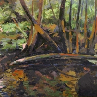 A Lucky Escape Randolph County Acrylic on canvas 2011