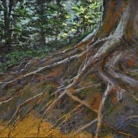 July Roots acrylic on canvas 2010