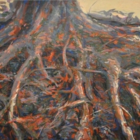 South West Leg 36x48 acrylic on canvas 2011